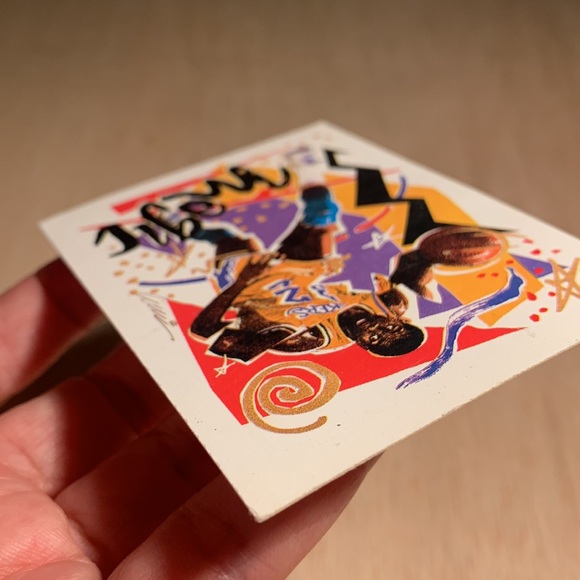 1990 NBA Hoops Magic Johnson Art Checklist Rare LA Lakers vintage collectible - Picture 11 of 17